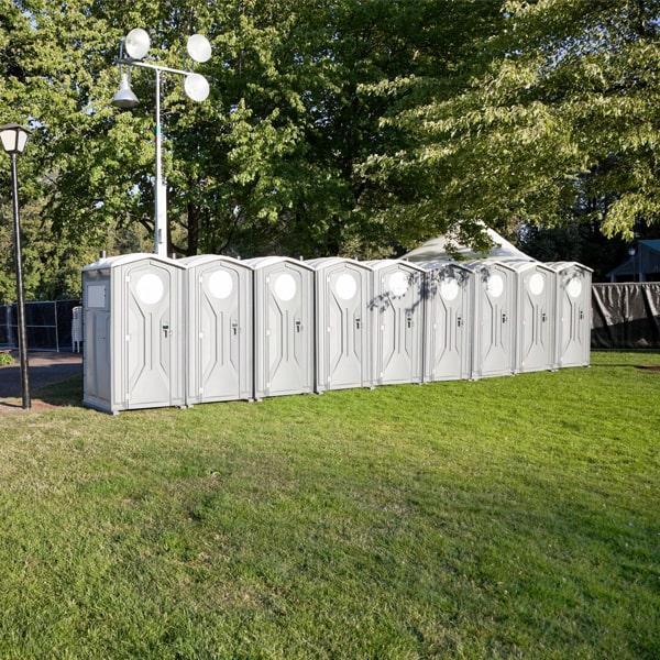 we provide regular cleaning and maintenance services throughout the period of your event to ensure that our special event porta potties remain clean and sanitary